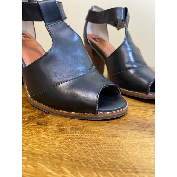 Women’s BC Peep Toe Block Heel Pump US 7.5, Black - Picture 8 of 10